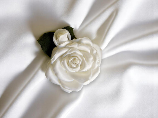 Broche White Nature